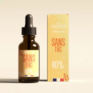 Huile CBD 40% sans THC - Sensavea